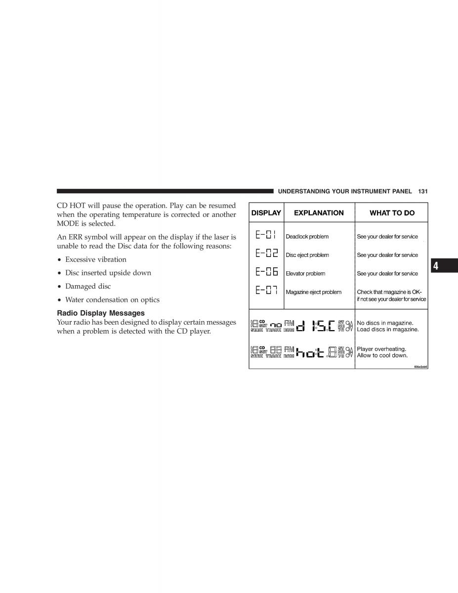 Chrysler 300M owners manual / page 131