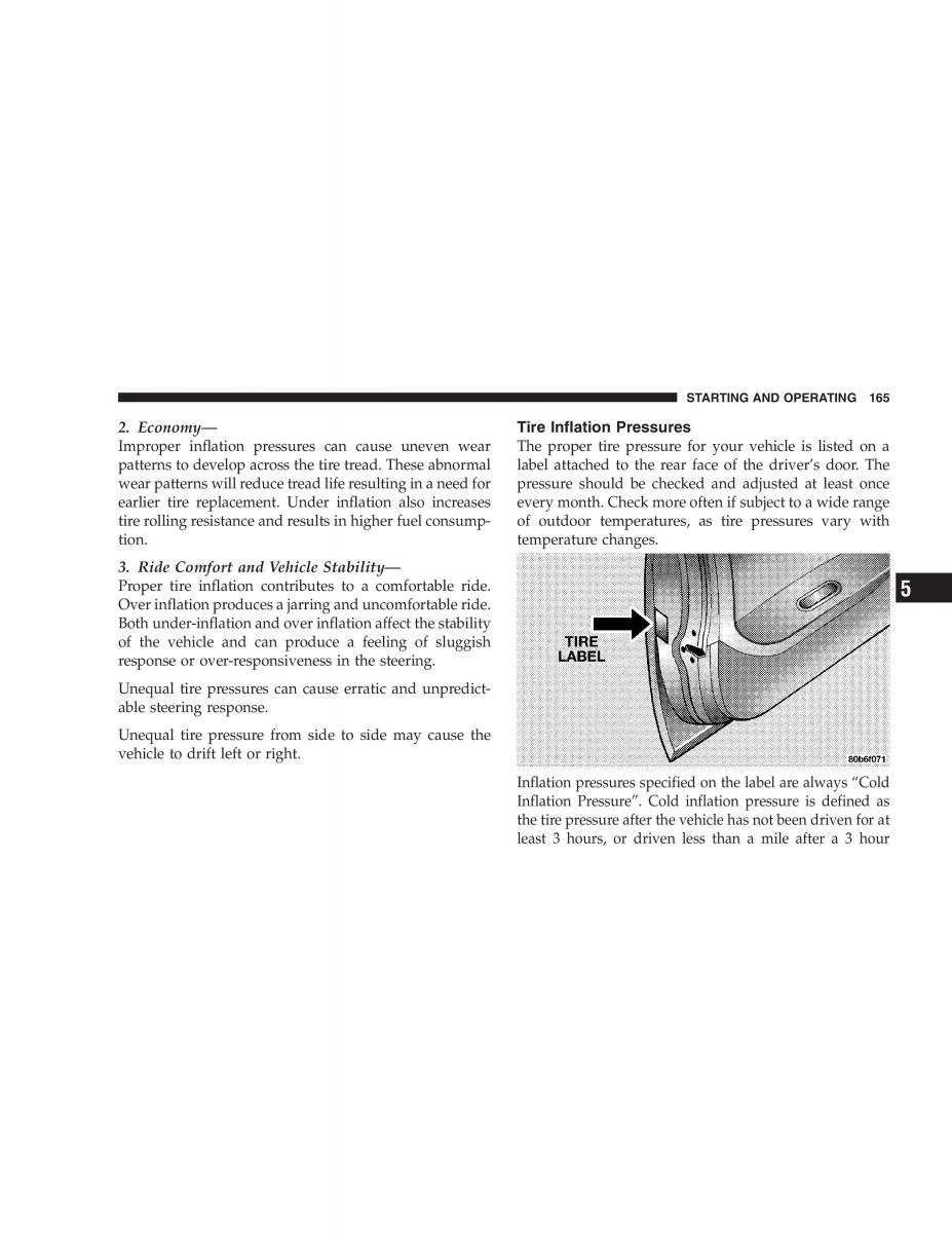 Chrysler 300M owners manual / page 165