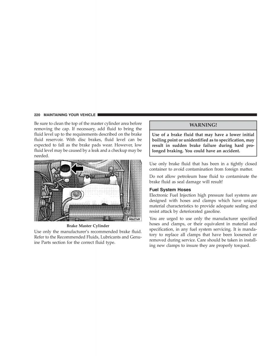 Chrysler 300M owners manual / page 220