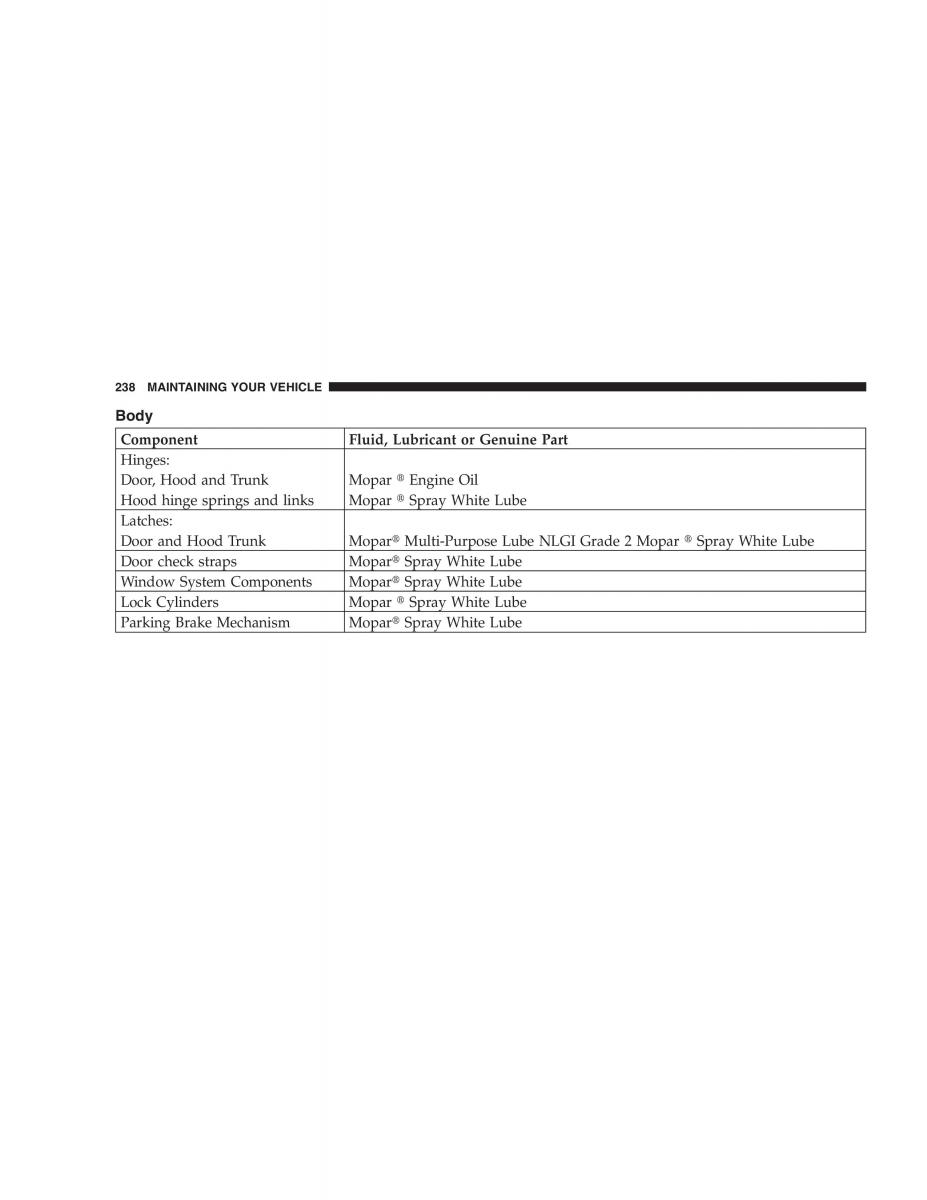 Chrysler 300M owners manual / page 238