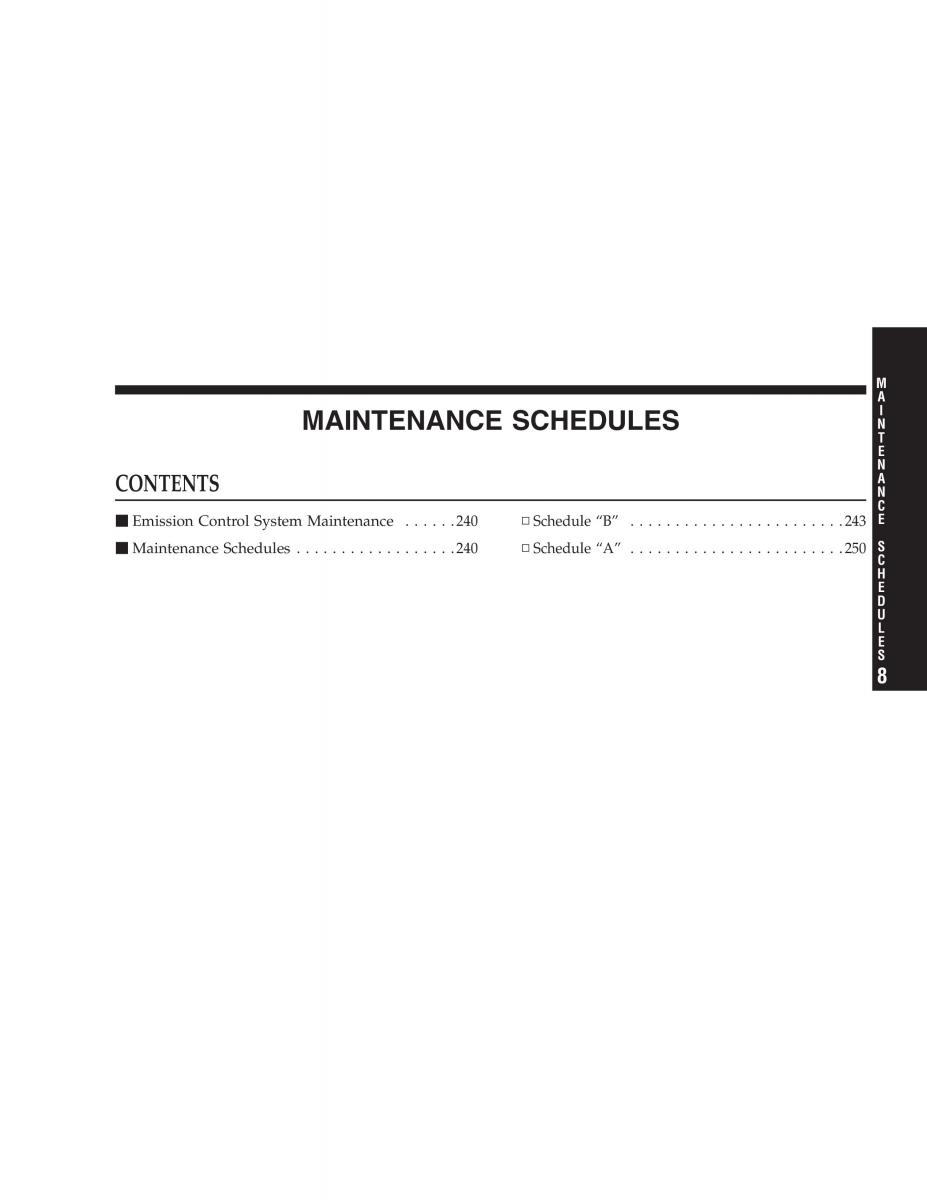 Chrysler 300M owners manual / page 239