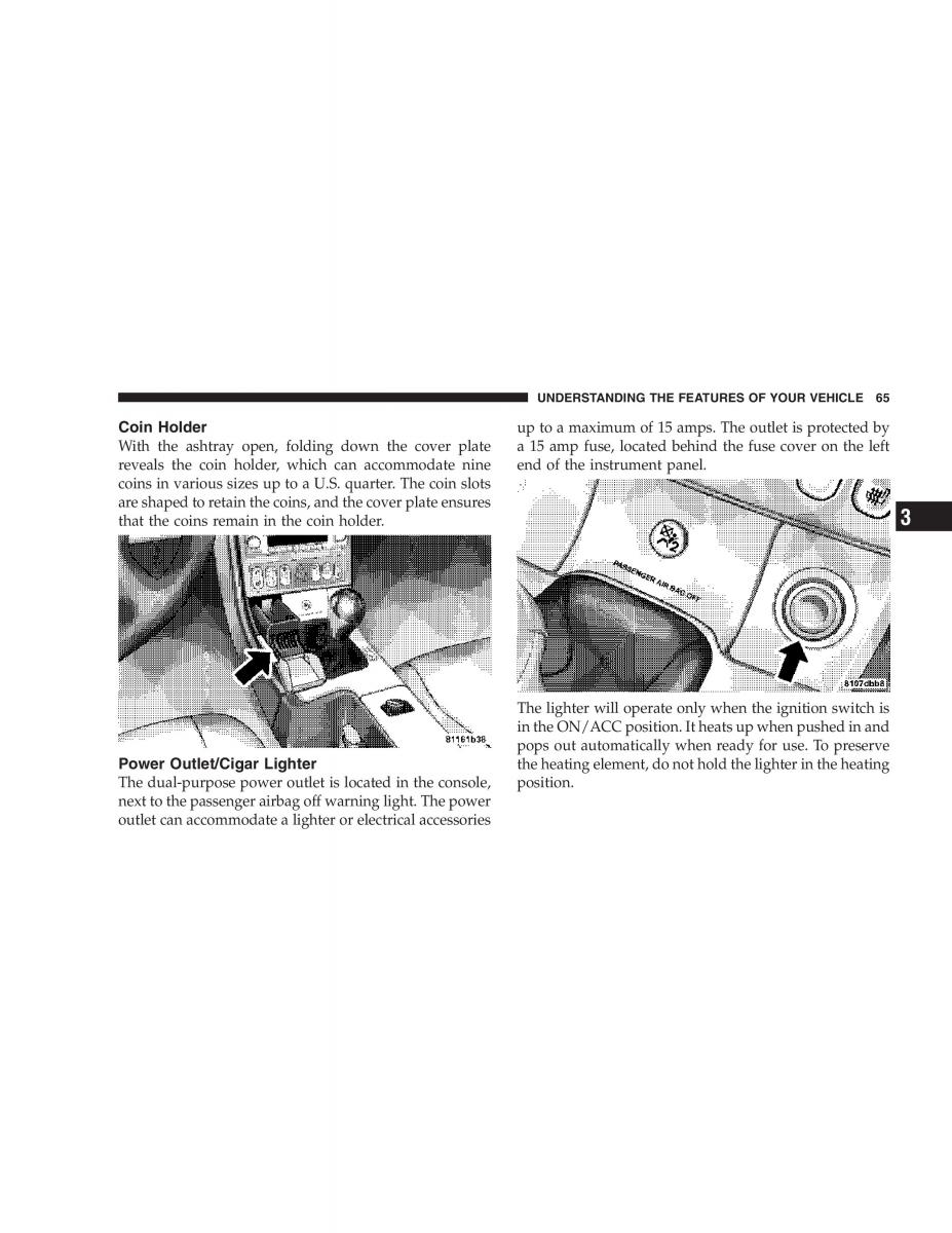 Chrysler Crossfire owners manual / page 65