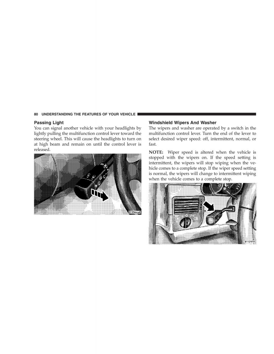 Chrysler Crossfire owners manual / page 80