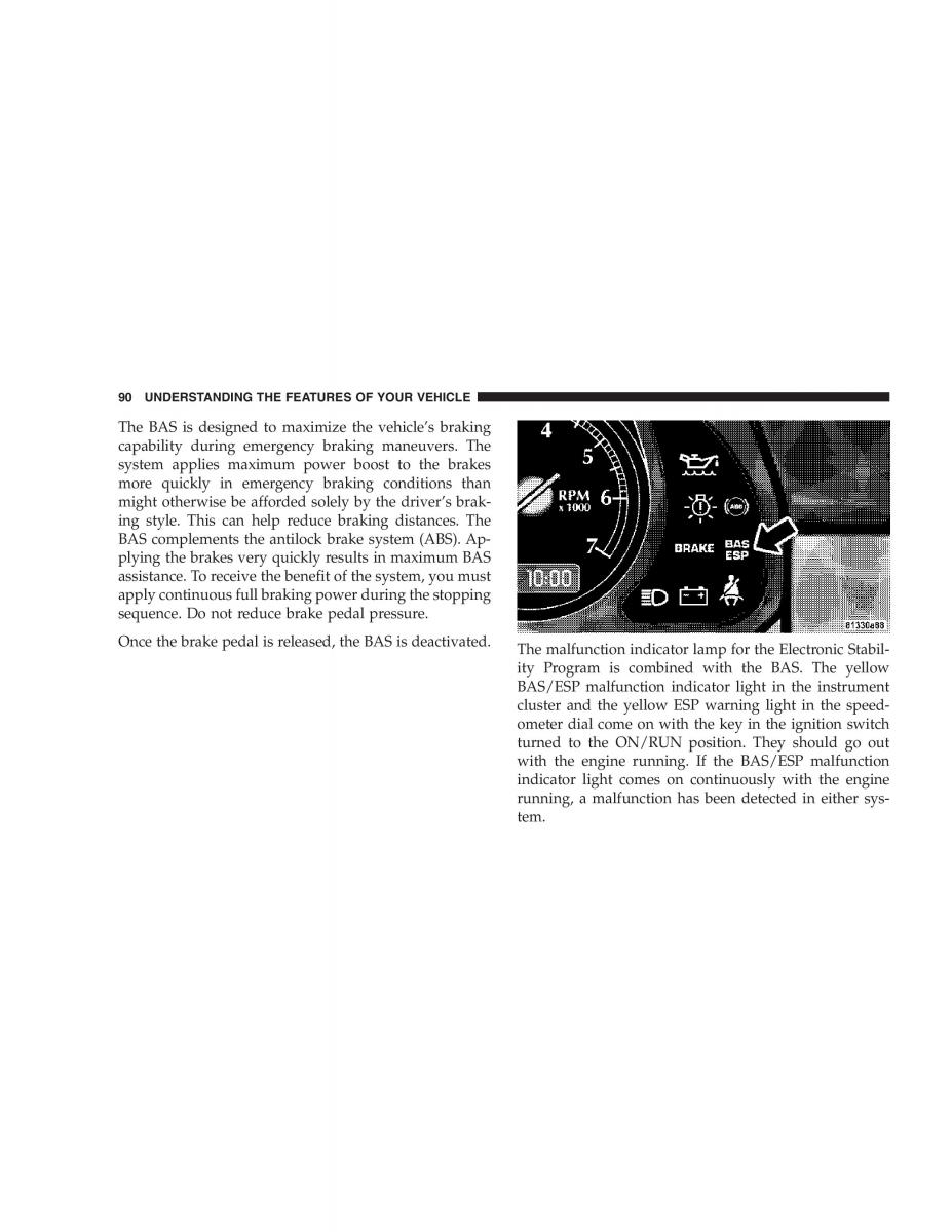 Chrysler Crossfire owners manual / page 90