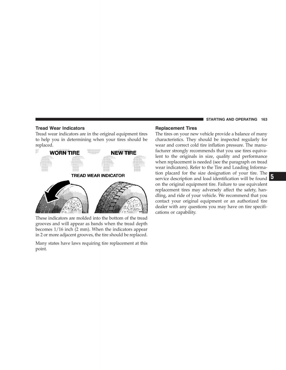 Chrysler Crossfire owners manual / page 163