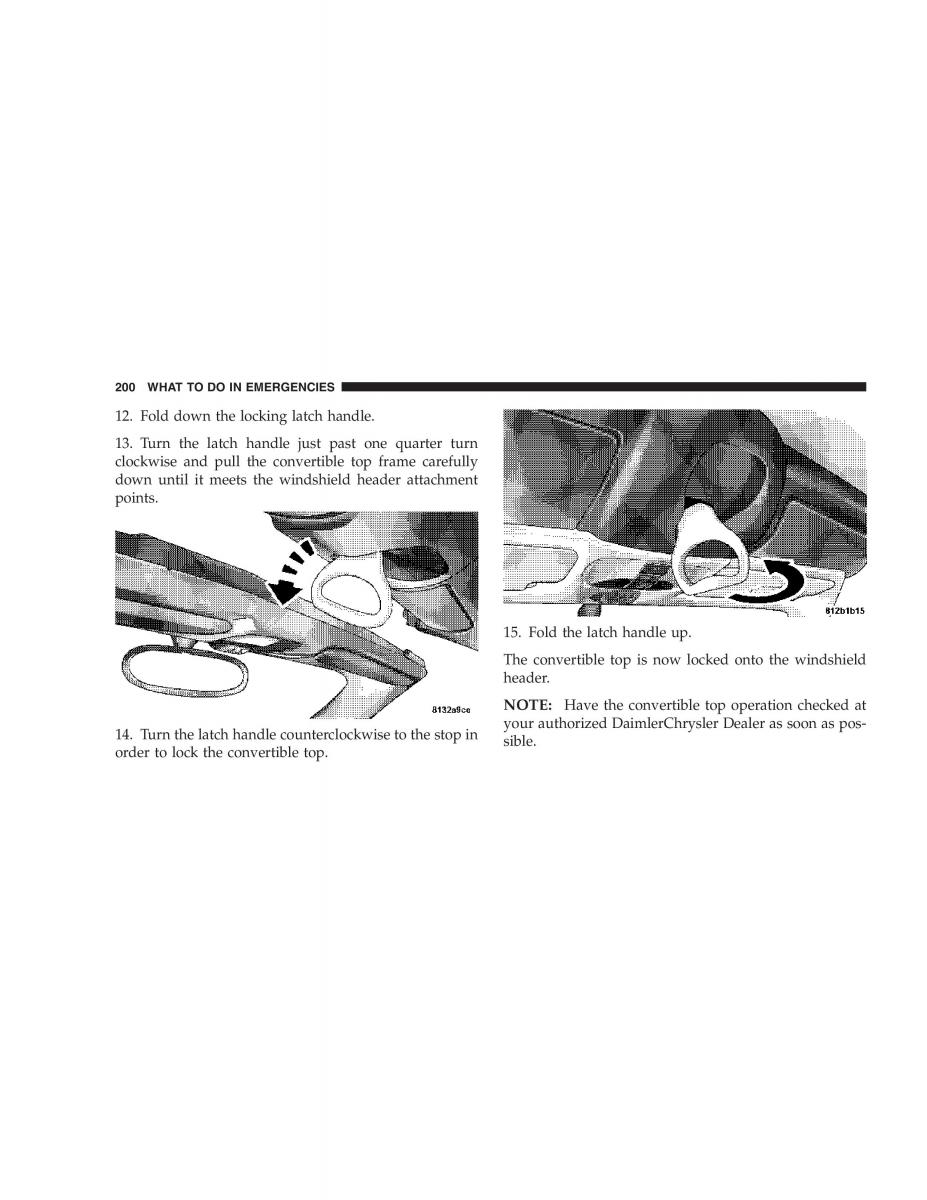 Chrysler Crossfire owners manual / page 200