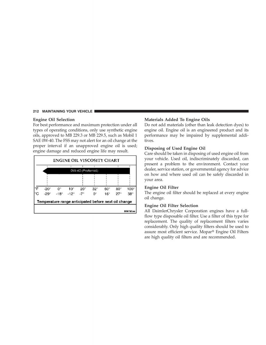 Chrysler Crossfire owners manual / page 212