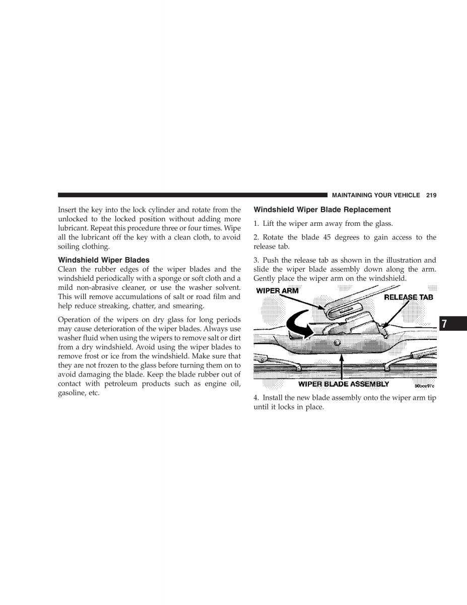 Chrysler Crossfire owners manual / page 219