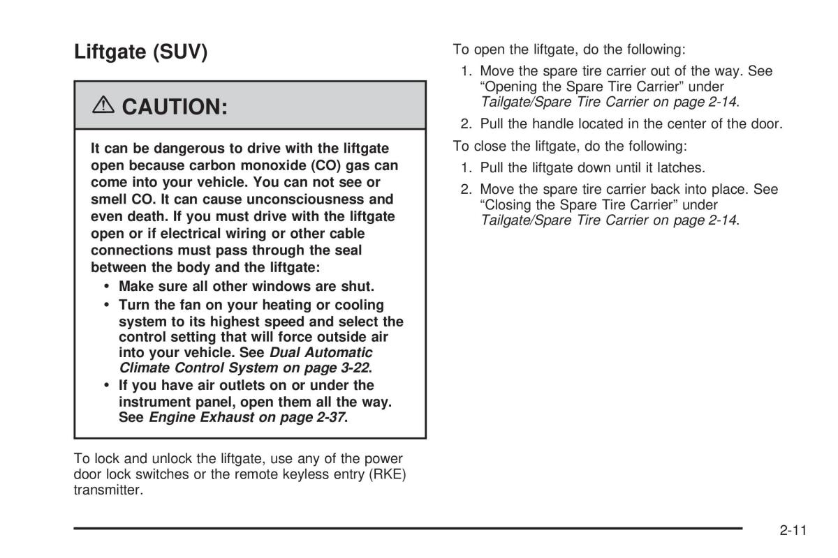 Hummer H2 owners manual / page 87