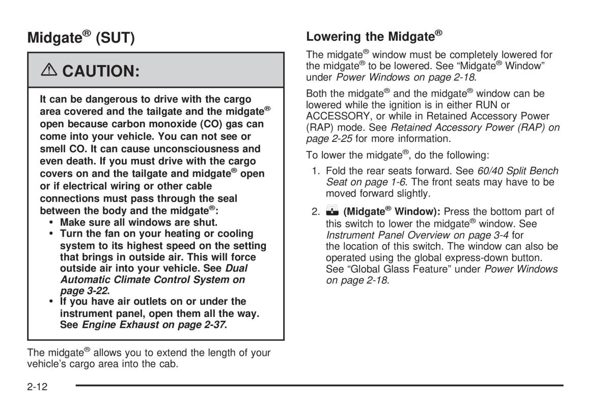 Hummer H2 owners manual / page 88