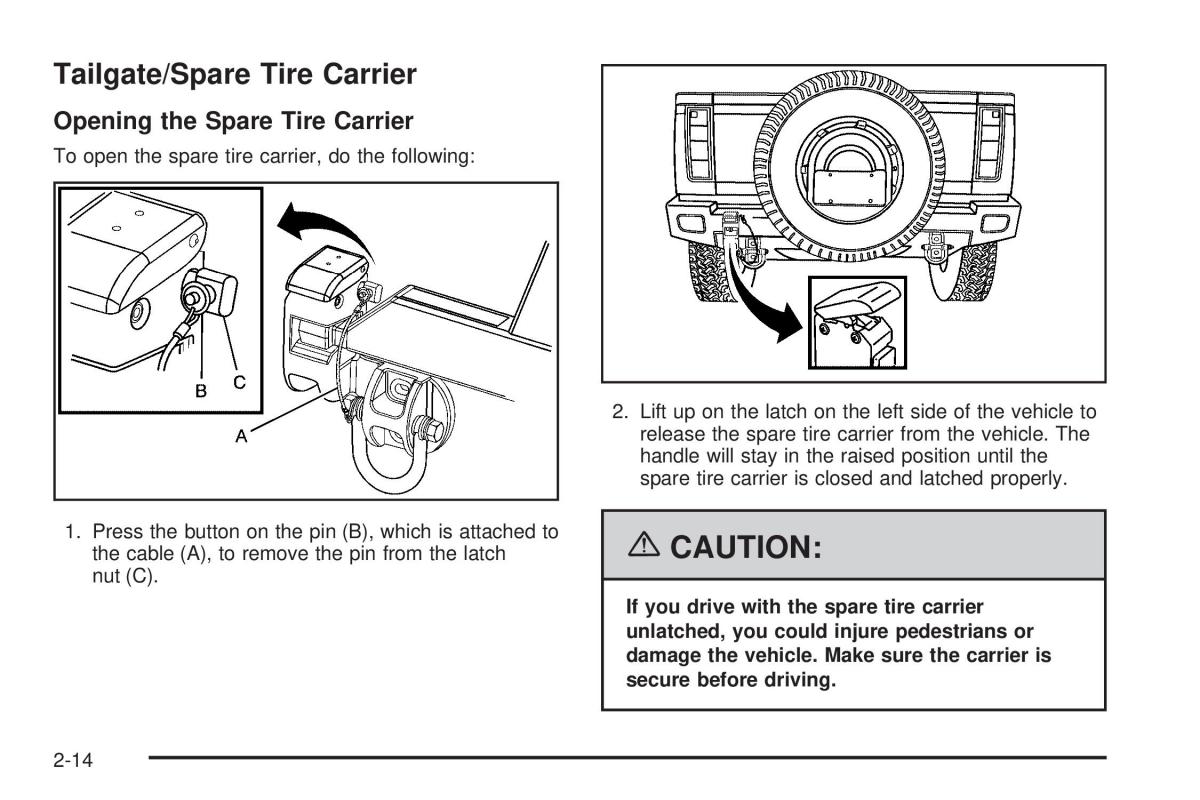 Hummer H2 owners manual / page 90