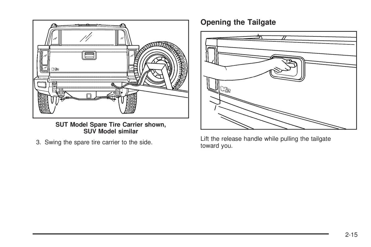 Hummer H2 owners manual / page 91