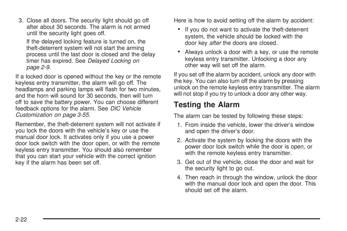 Hummer H2 owners manual / page 98