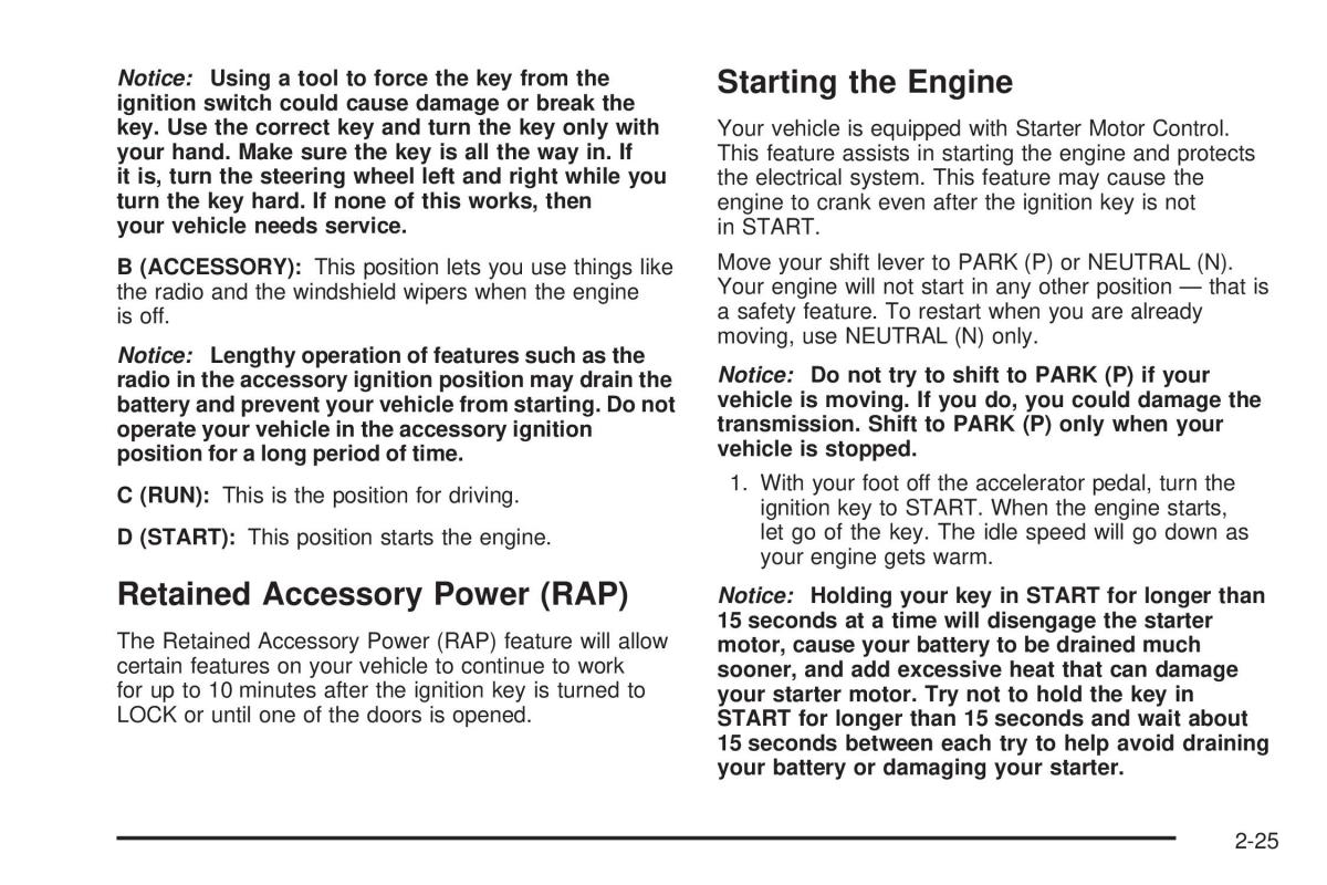 Hummer H2 owners manual / page 101