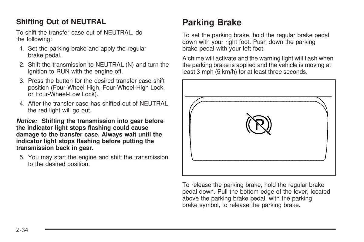 Hummer H2 owners manual / page 110