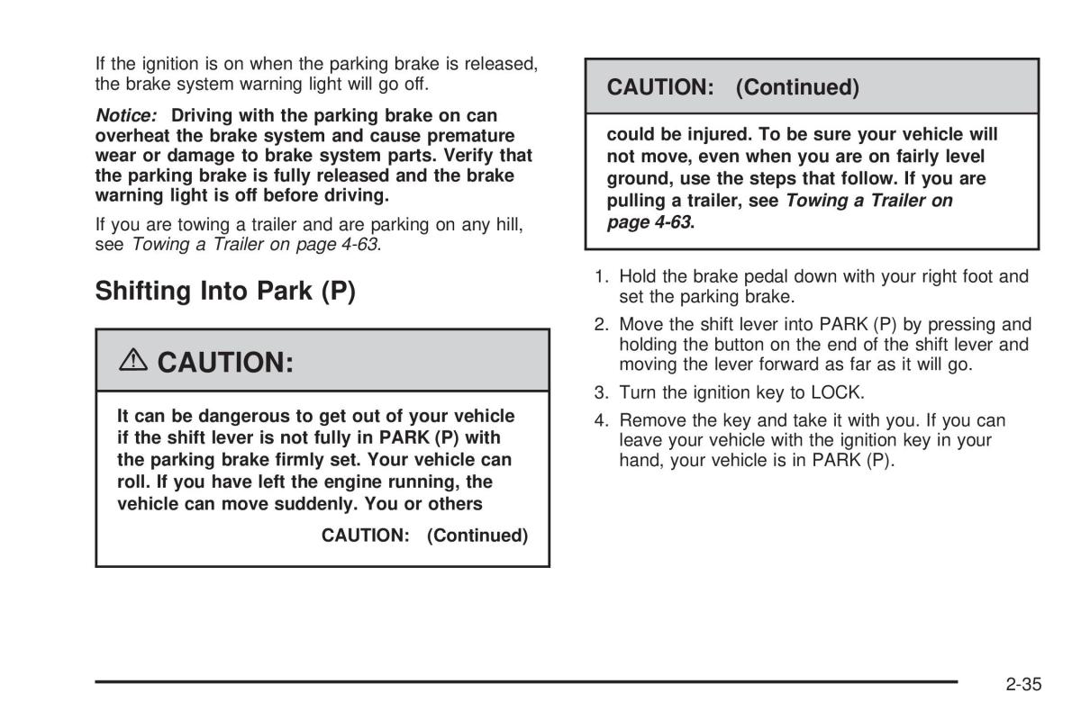 Hummer H2 owners manual / page 111