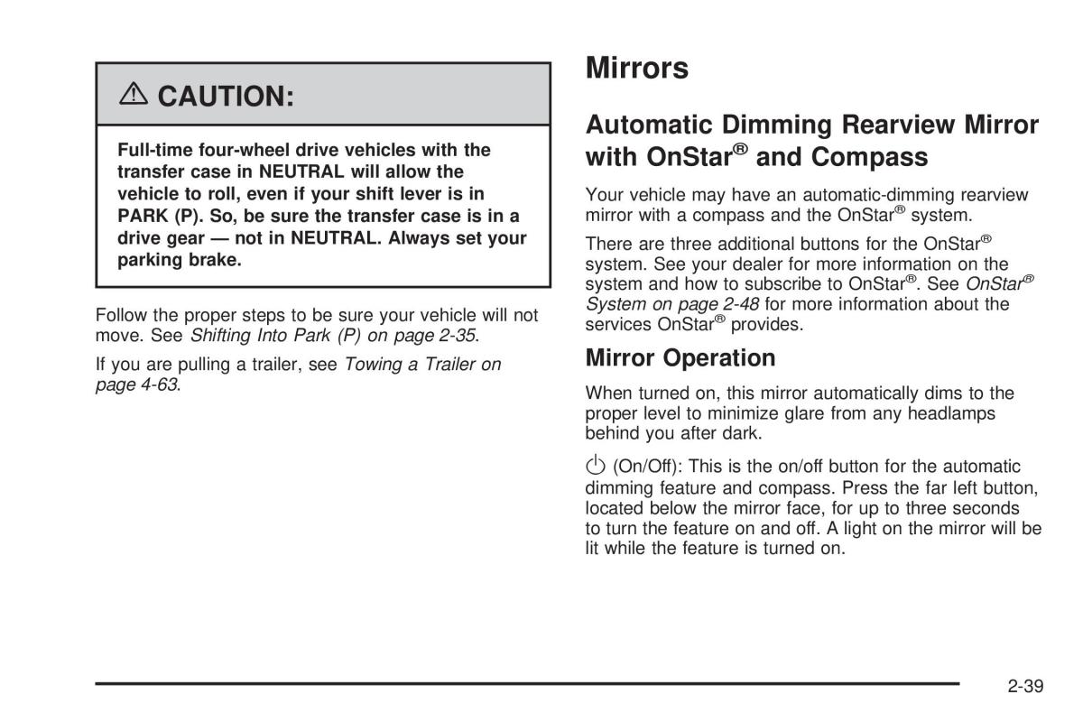 Hummer H2 owners manual / page 115