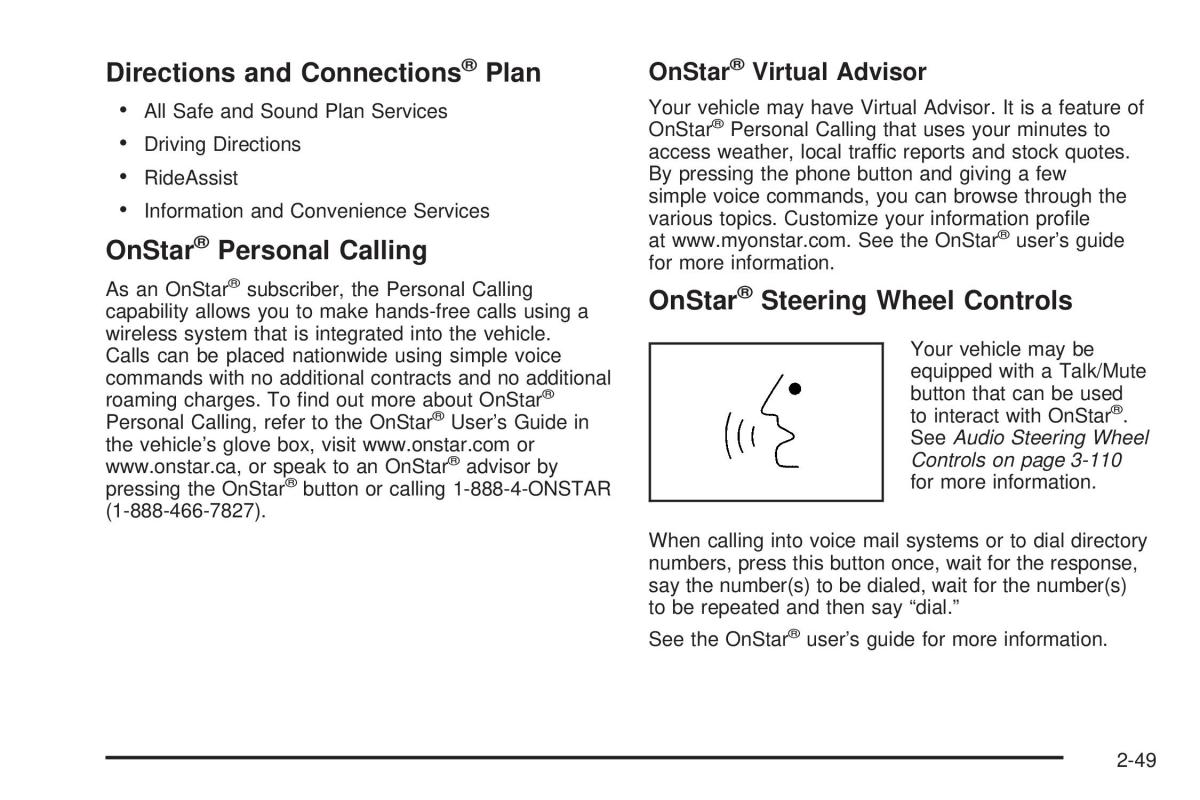 Hummer H2 owners manual / page 125