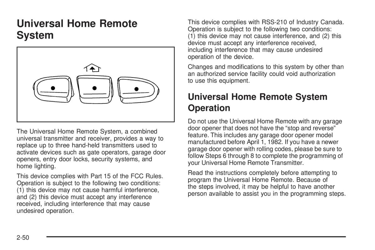 Hummer H2 owners manual / page 126