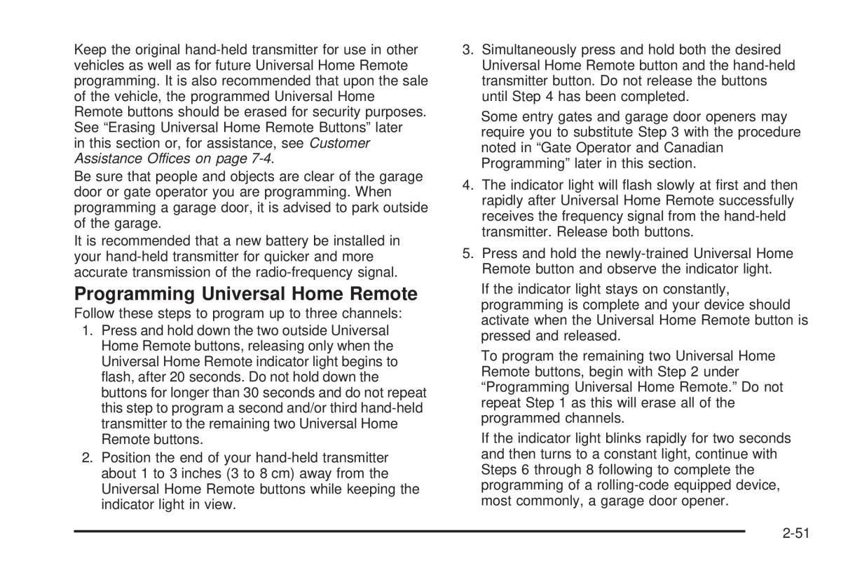 Hummer H2 owners manual / page 127