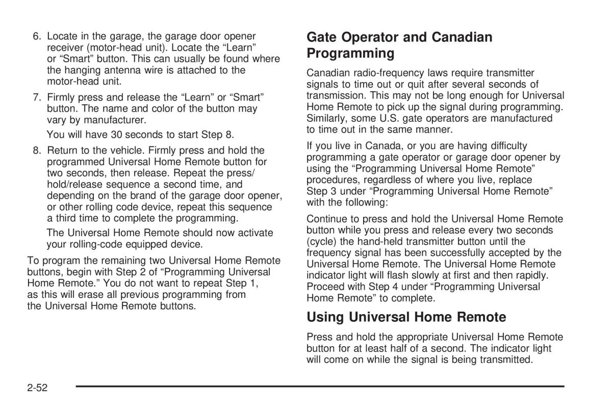 Hummer H2 owners manual / page 128