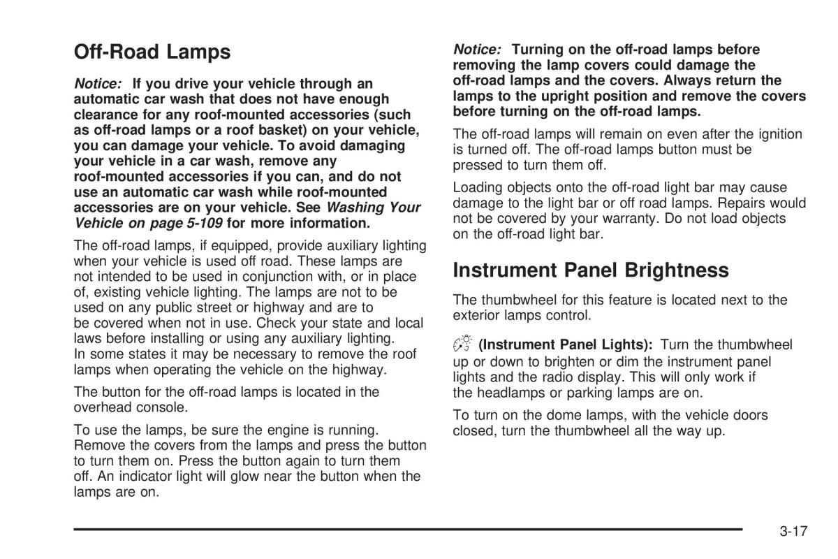 Hummer H2 owners manual / page 157