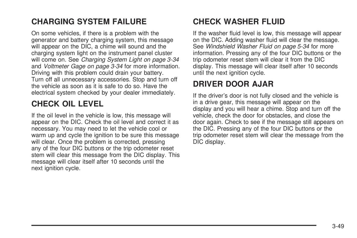 Hummer H2 owners manual / page 189