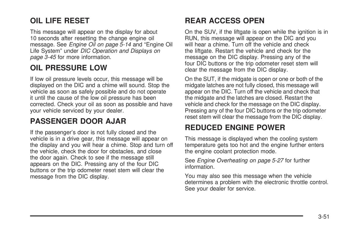 Hummer H2 owners manual / page 191