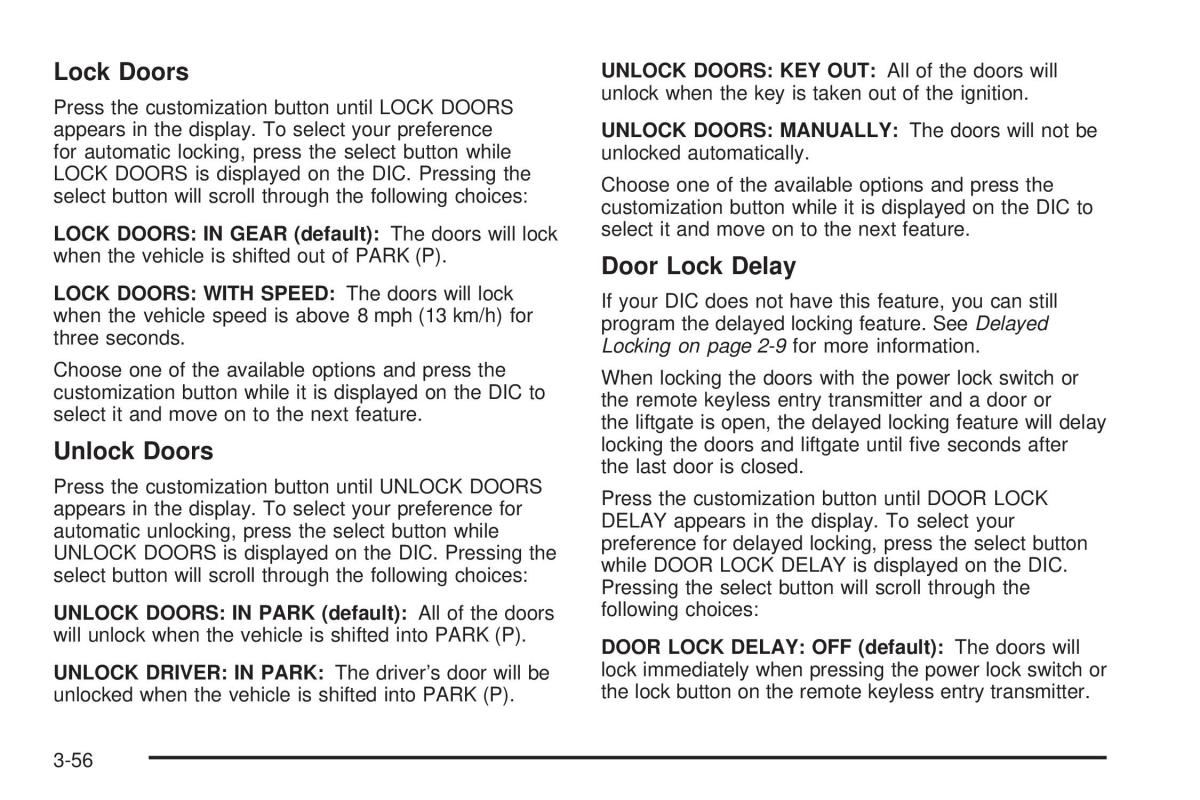 Hummer H2 owners manual / page 196