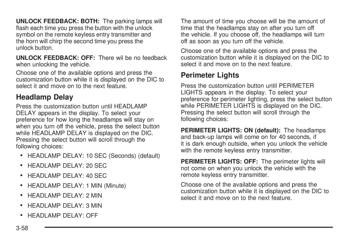 Hummer H2 owners manual / page 198