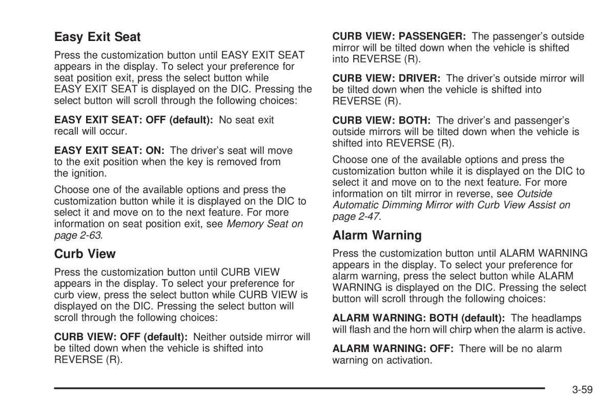 Hummer H2 owners manual / page 199