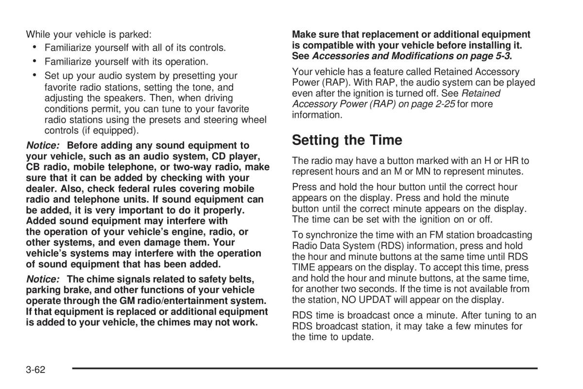 Hummer H2 owners manual / page 202