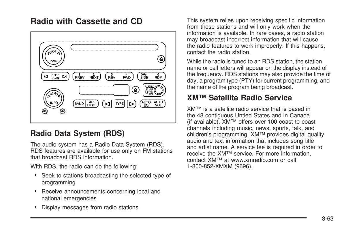 Hummer H2 owners manual / page 203