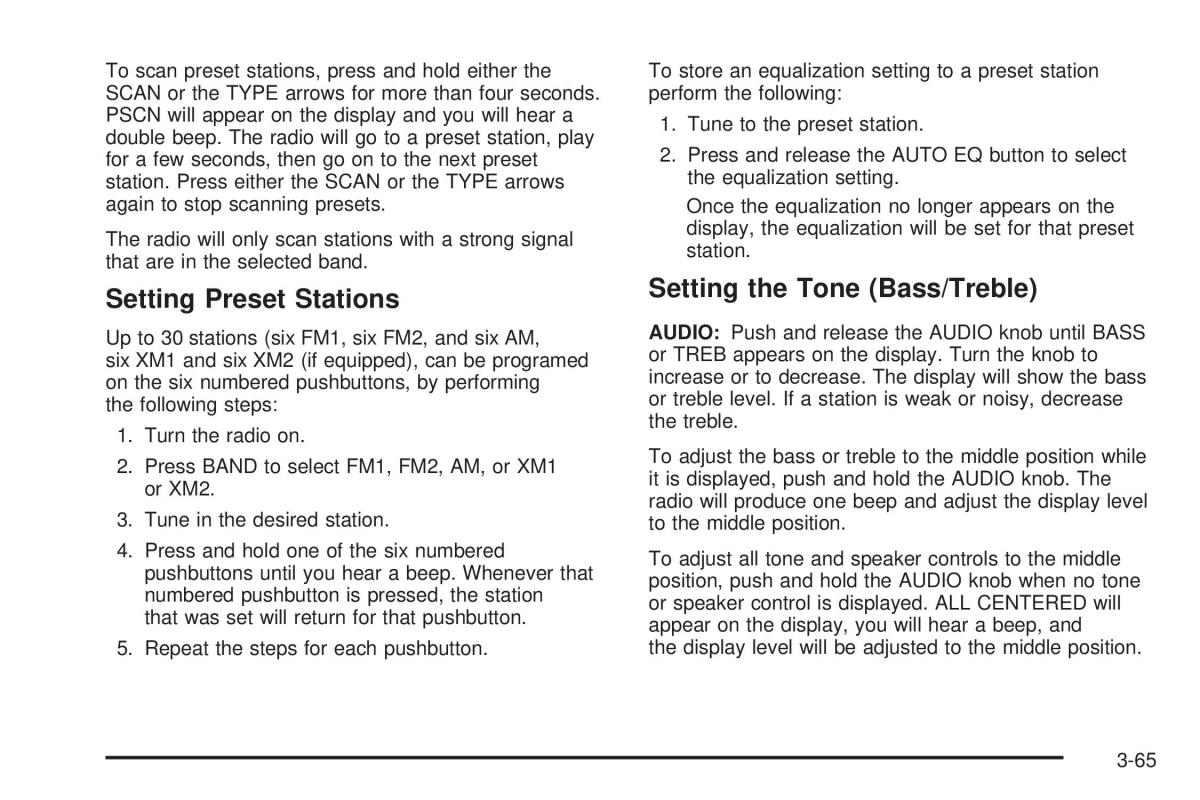 Hummer H2 owners manual / page 205