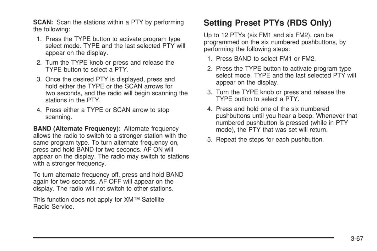 Hummer H2 owners manual / page 207