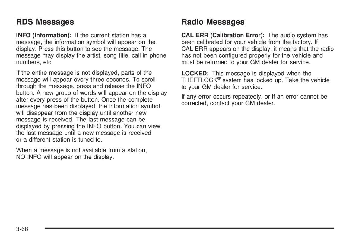 Hummer H2 owners manual / page 208