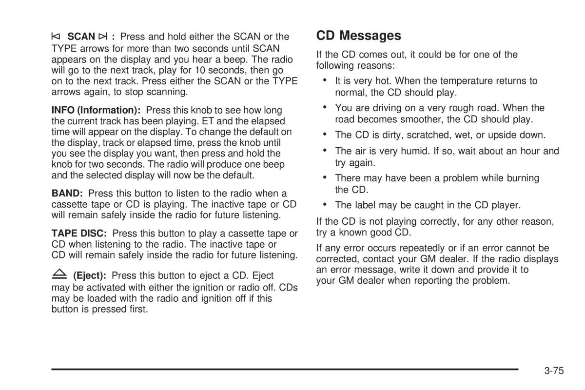 Hummer H2 owners manual / page 215