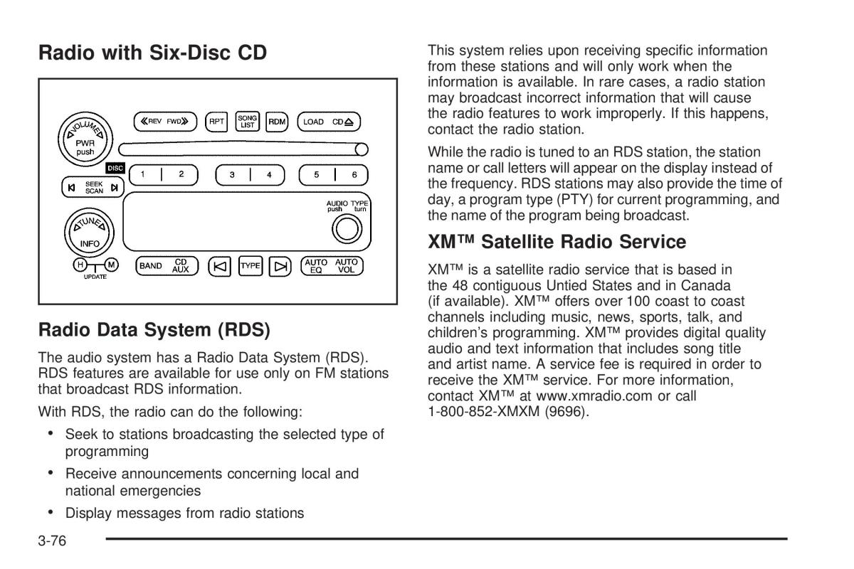 Hummer H2 owners manual / page 216