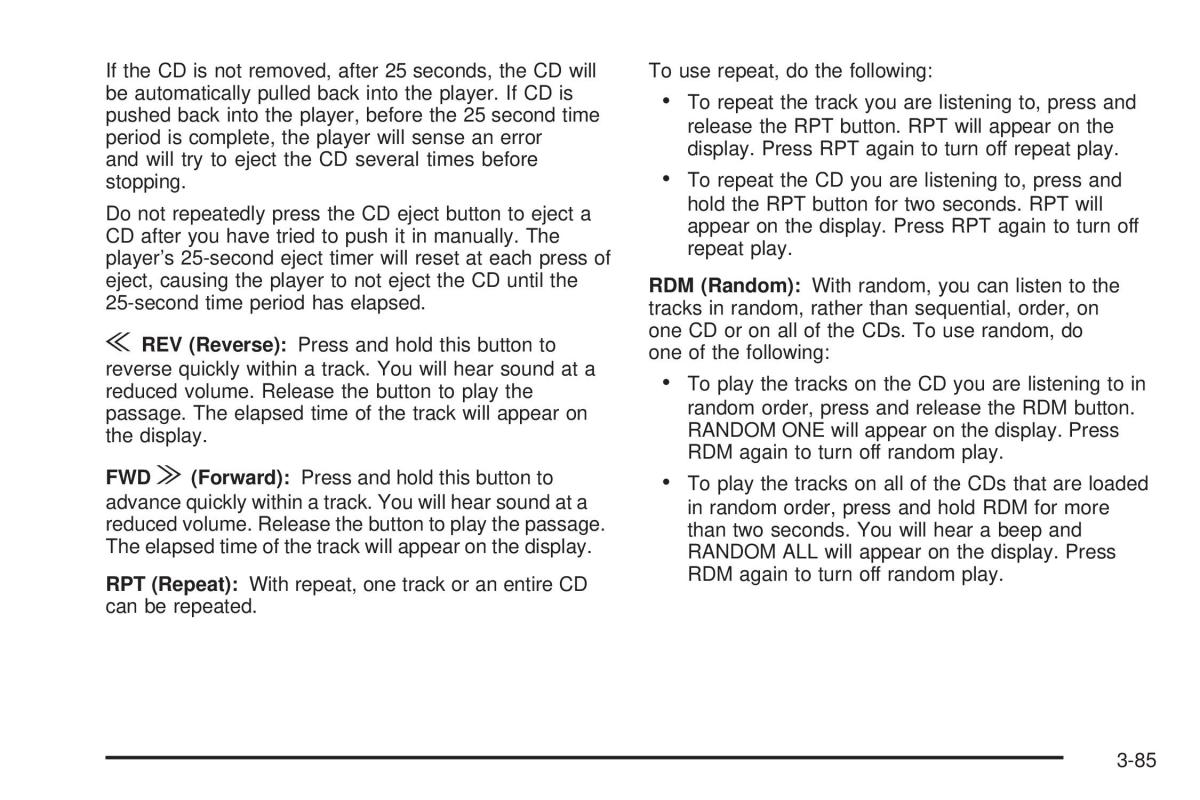 Hummer H2 owners manual / page 225