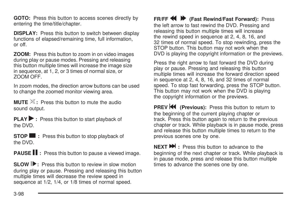 Hummer H2 owners manual / page 238