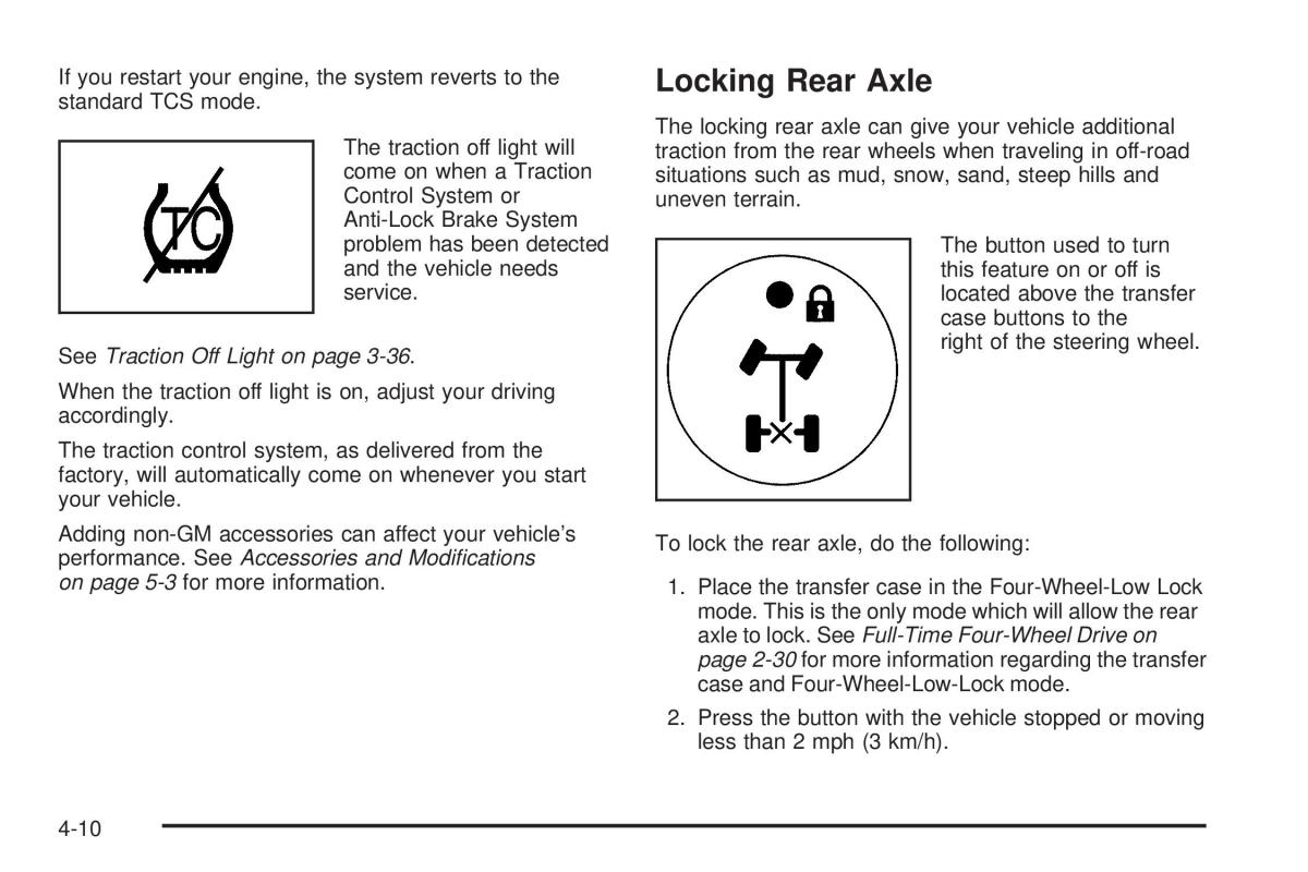 Hummer H2 owners manual / page 264