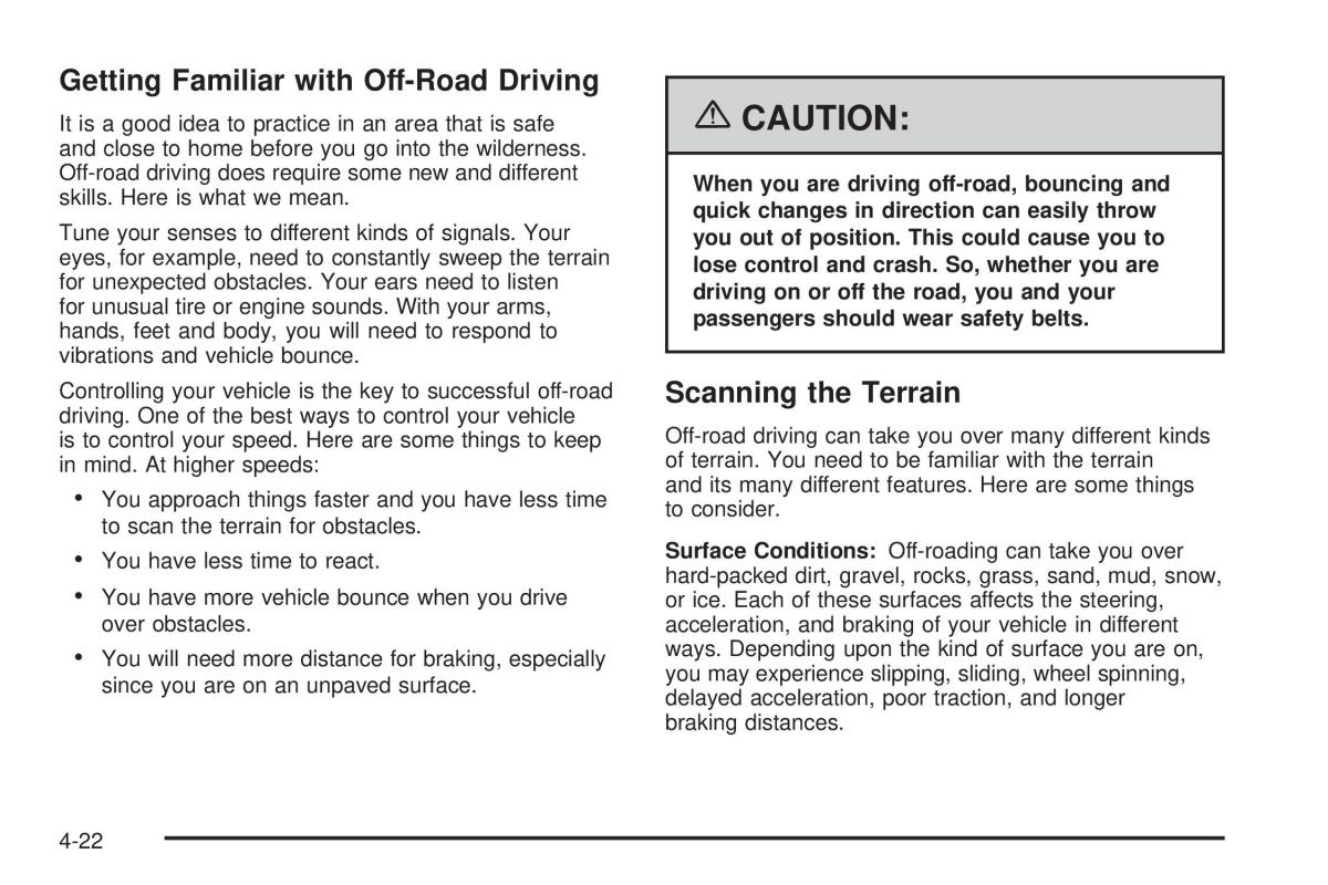 Hummer H2 owners manual / page 276