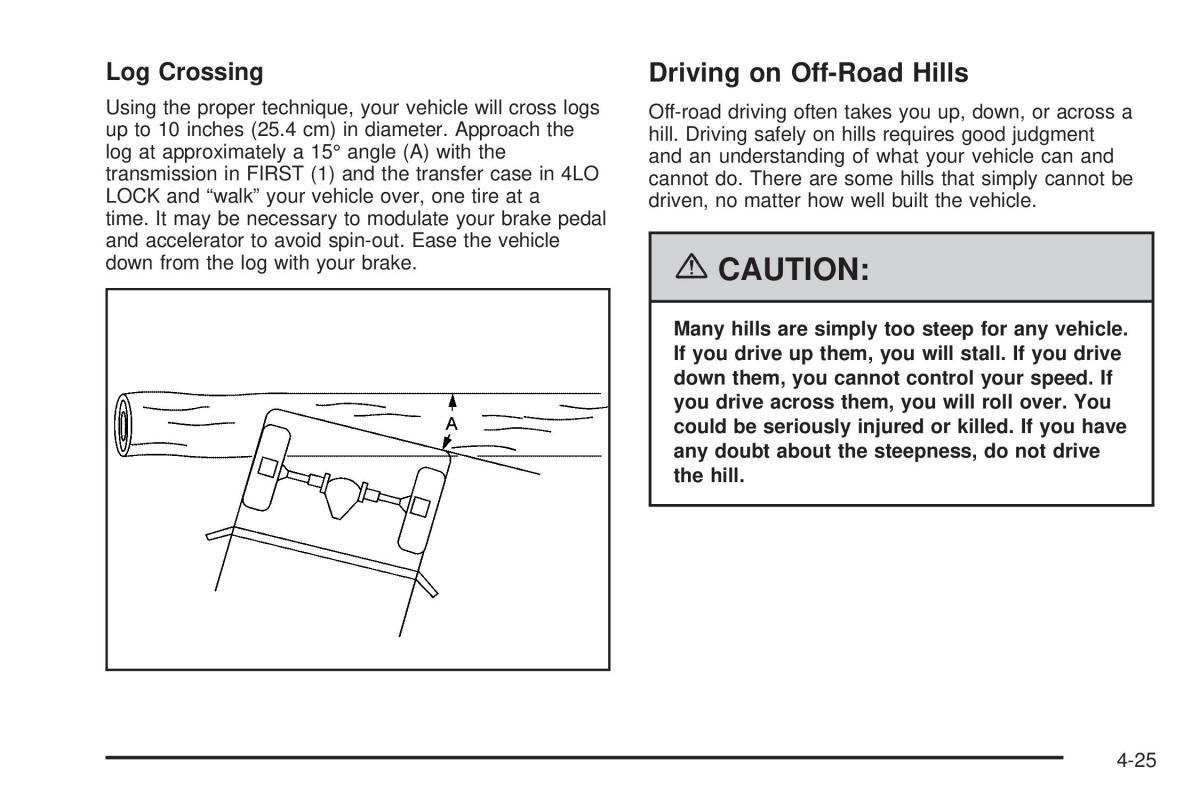 Hummer H2 owners manual / page 279