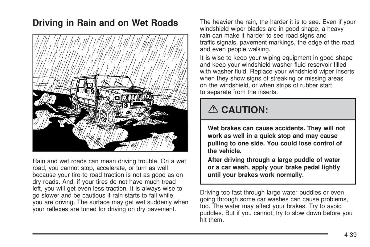 Hummer H2 owners manual / page 293