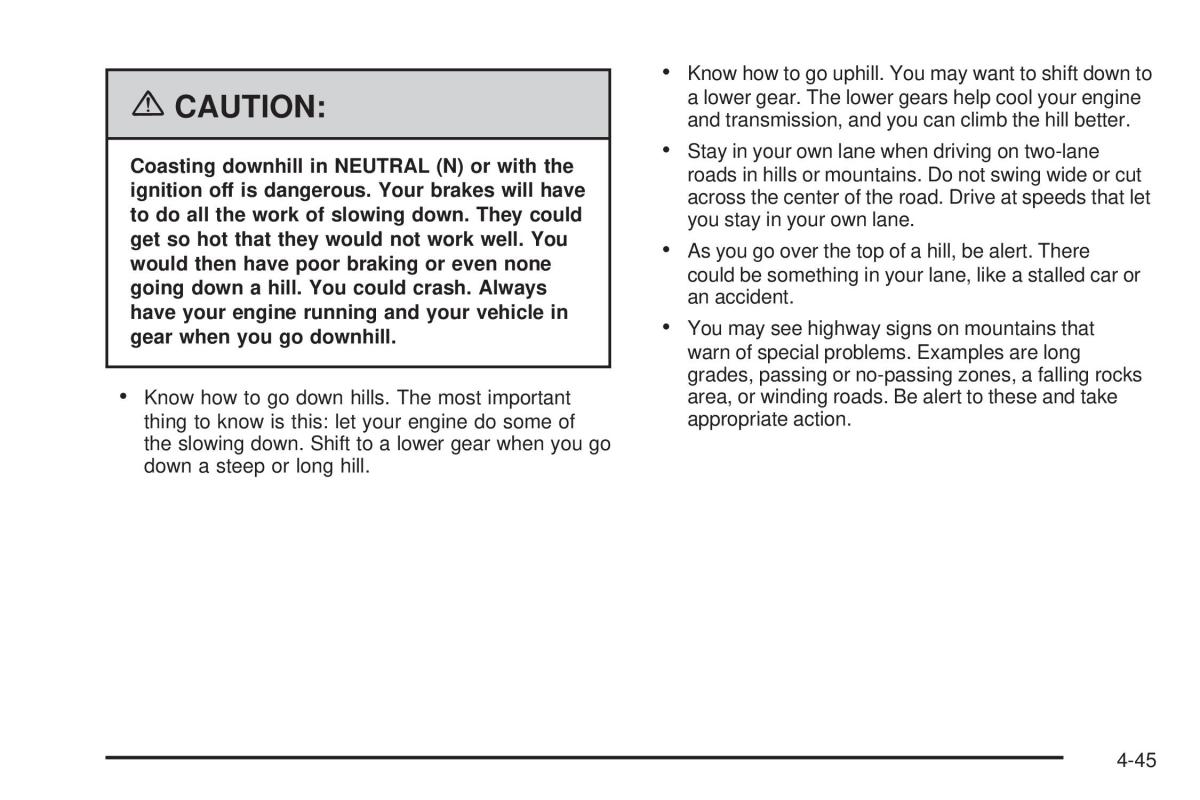 Hummer H2 owners manual / page 299