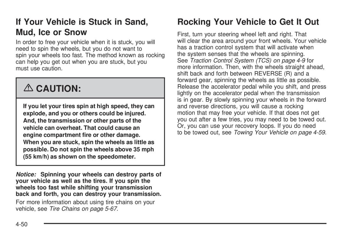 Hummer H2 owners manual / page 304