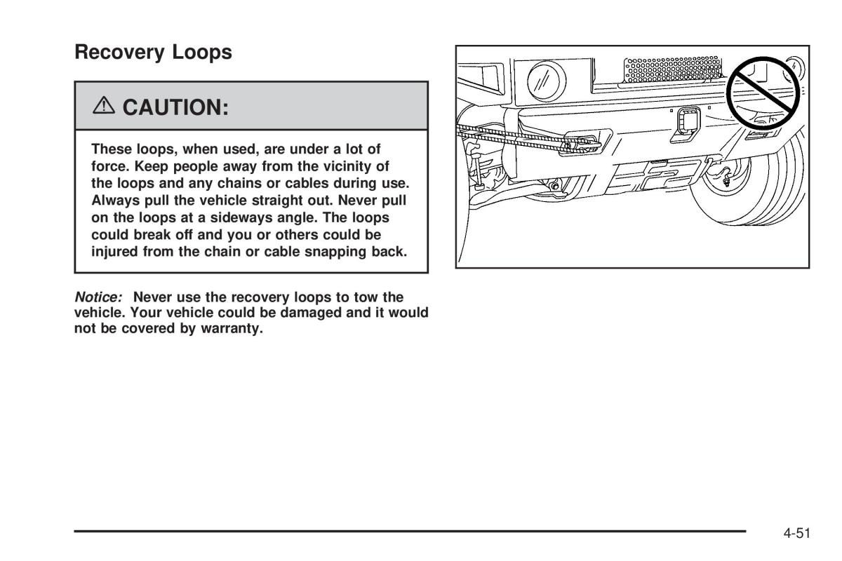 Hummer H2 owners manual / page 305