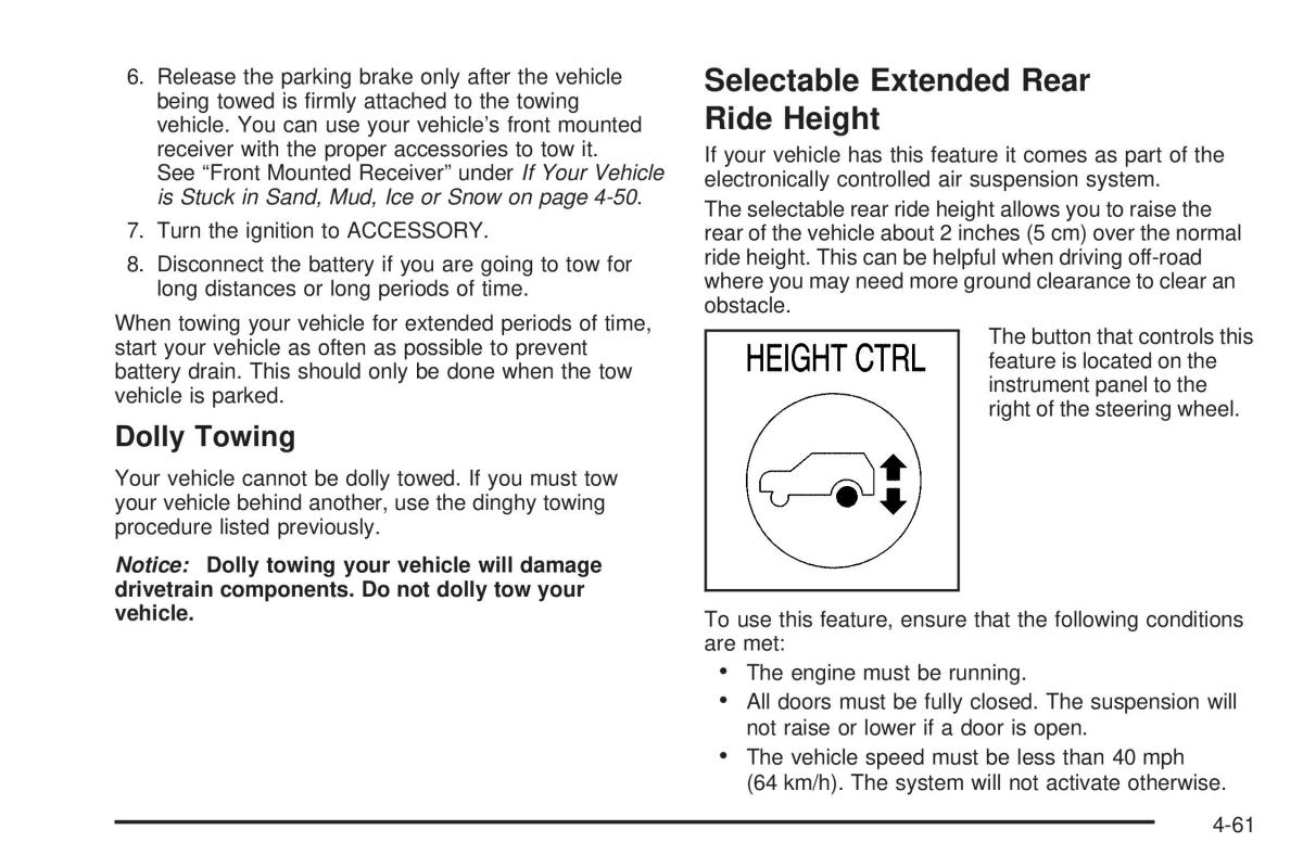 Hummer H2 owners manual / page 315