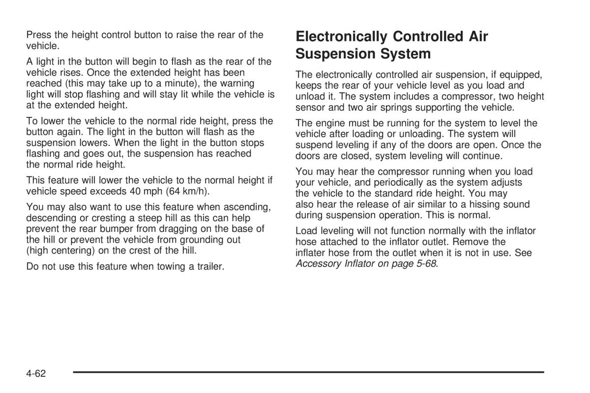 Hummer H2 owners manual / page 316