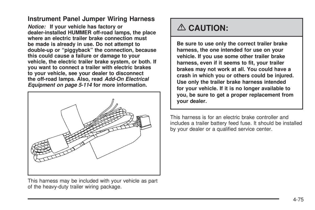 Hummer H2 owners manual / page 329